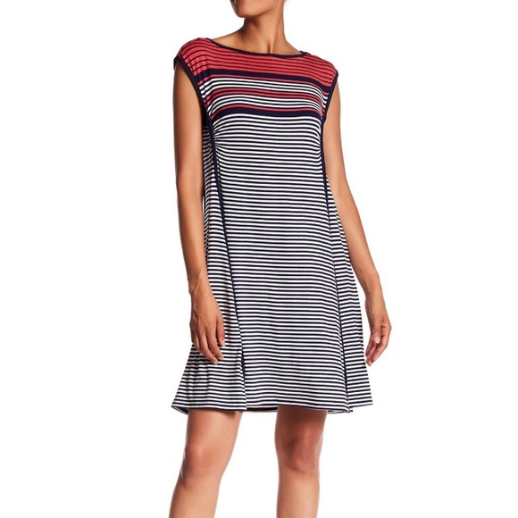 Max studio cap sleeve dress deals